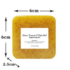 Lemon Turmeric & Kojic AcidBrighetning Soap, Dark Cleanser Body Care Body Wash Acne Radiant Comfort Cleansing Skin Care Lavender Skin Repair - Specification: oval/、