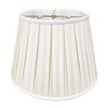 Royal Designs Empire English Pleat Basic Lamp Shade, White, 10