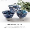 Minorutouki Rice Bowl, Navy Blue, Windmill Diameter 5.8 inches (14.9