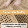 Hapihom Waffle Bath Mat, 24x36in Super Absorbent Non Slip Bath