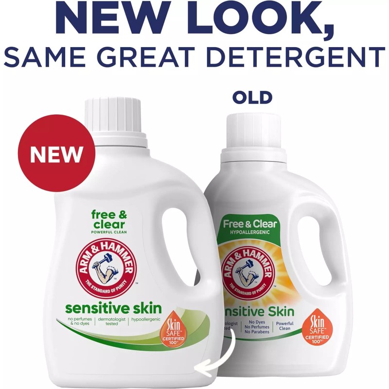 Arm & Hammer Sensitive Skin Free & Clear, 105 Loads