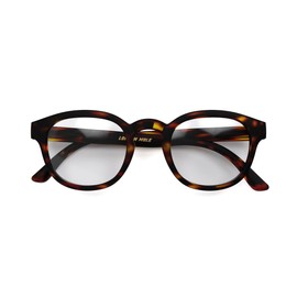 LONDON MOLE Eyewear | Monalux Reading Glasses | Square Glasses | Cool Readers | Designer Glasses | Mens/Womens Reading Glasses | Unisex | Spring Hinges | Matt Brown Tortoiseshell | magnification +2.5