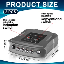 VIHOSE 2 Pcs LED Clip on Cap Lights, Christmas USB Rechargeable Cap Flashlight Clip, Waterproof Ultra Bright Hat Battery Powered on Headlamp for Hats Fishing Hunting Camping Hiking(Black, Gray)