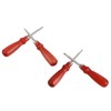4pcs Leather Edger Professional Trimming Working Kit with Wooden Handle