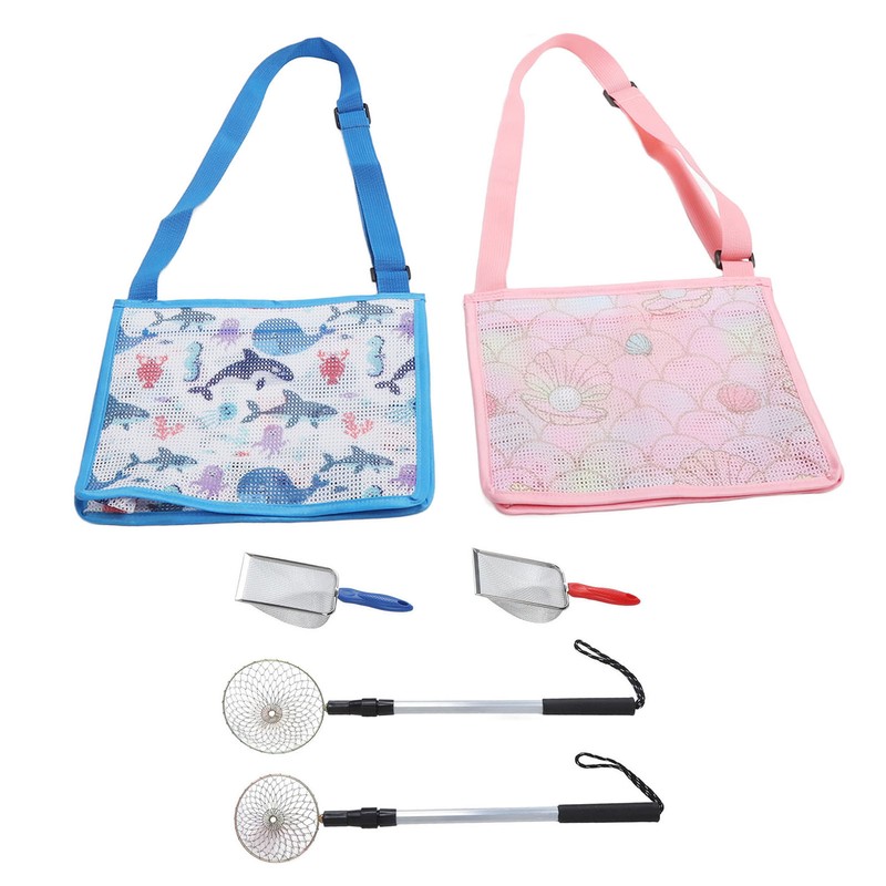 6pcs Shelling Tools for Beach Include Sand Sifter with Extra