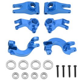 Aluminum Steering Knuckle Hub Durable Lightweight Easy Installation RC Metal Rear Axle Cup for ARRMA Senton 1/10Blue