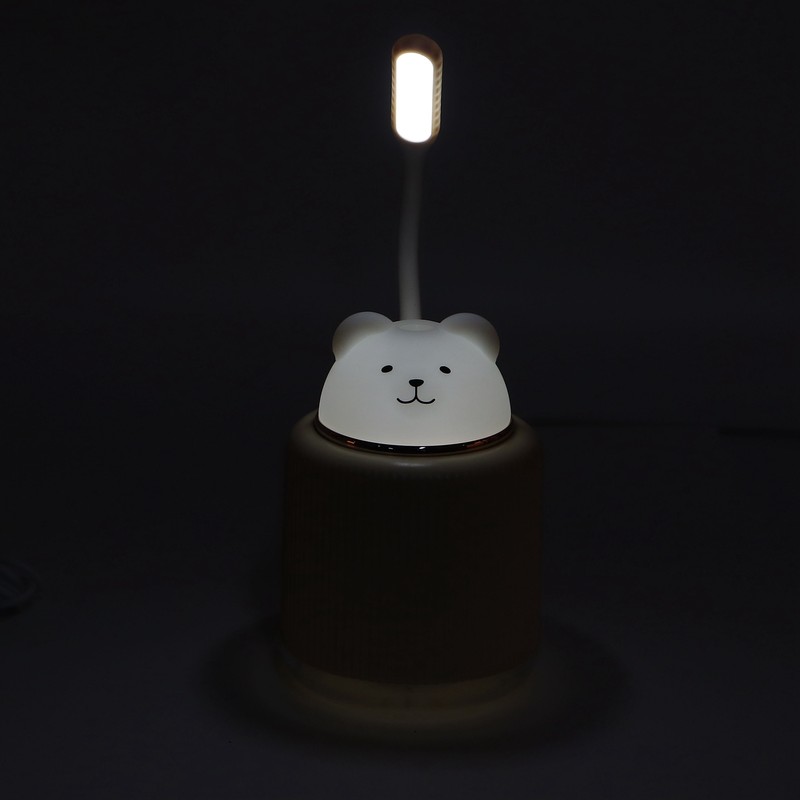 Mini Humidifiers Lovely Cartoon Style Humidifying Device with Light for