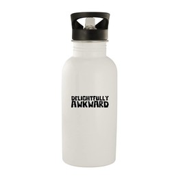 Delightfully Awkward - 20oz Stainless Steel Water Bottle, White