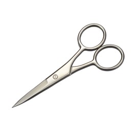Motanar Professional Grooming Scissors for Personal Care Facial Hair Removal and Ear Nose Eyebrow Trimming Stainless Steel Straight Tip Scissors Men (Pointed-end Scissor)