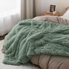Bedsure Fluffy Sage Green King Size Blanket for Bed, Thick