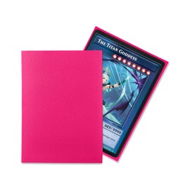 TitanShield 150 Viva Magenta Small Japanese Sized Trading Card Sleeves Deck Protector for Yu-Gi-Oh, Cardfight!! Vanguard & More