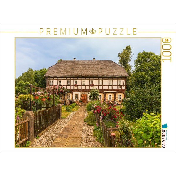 CALVENDO Puzzle Umgebindehaus in Großschönau (Founded in 1352) has About