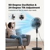 PELONIS 16'' Pedestal Fan for Bedoom, Remote, Standing Fan with
