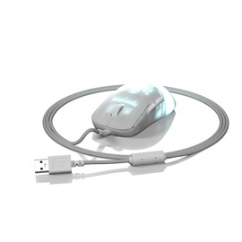 End Game Gear OP1 RGB Wired Gaming Mouse Lightweight 51.5g Right-Handed Swappable Kailh GX Main Button Switches PixArt PAW3395 Optical Sensor 26K DPI 1KHz Polling Rate, White Frost