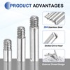sourcing map 12 Pcs M4 x 6mm Slotted Cylindrical Pins,