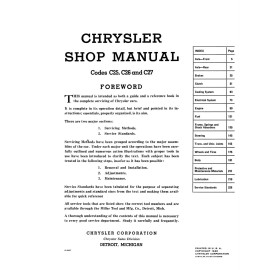1940 Chrysler Shop Manual