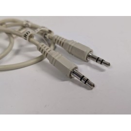 CES Shielded 12" Stereo 3.5mm Mini Plug to Stereo 3.5mm Mini Plug Jumper Cable