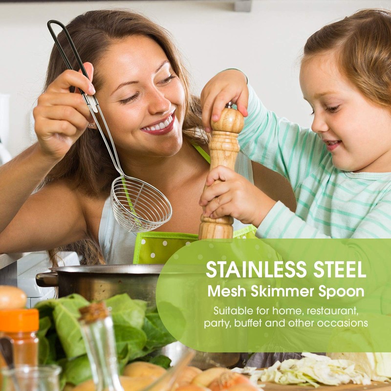 Geiserailie Hot Pot Strainer Scoops, Stainless Steel Hot Pot Strainer