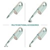 Newbealer 11 Pieces Replacement Accessories for All-in-1 Steam Mop &