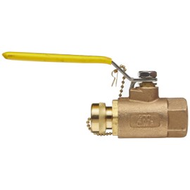 Apollo 70-100-HC Series Bronze Ball Valve, Two Piece, Inline, Lever, 3/4" NPT Female x 3/4" Hose