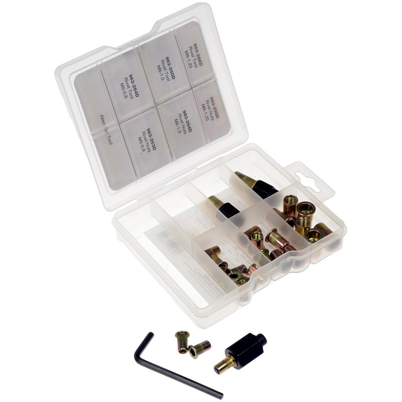 Dorman 963-998 Rivet Nuts and Hand Tool Kit - Metric