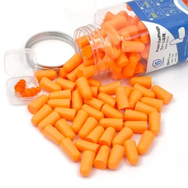 60 Pairs Soft Foam Ear Plugs Noise Proof Ear Plugs No Cord for Studying/Peaceful Sleeping/Traveling, Orange Lysian