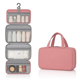 UPVVIN Toiletry Bag for Women – Travel Cosmetic Organiser with Multiple Compartments, Water-Resistant Polyester, Hanging Toiletry Bag – Travel Essentials for Bathroom, Gym, Vacation & Daily Use