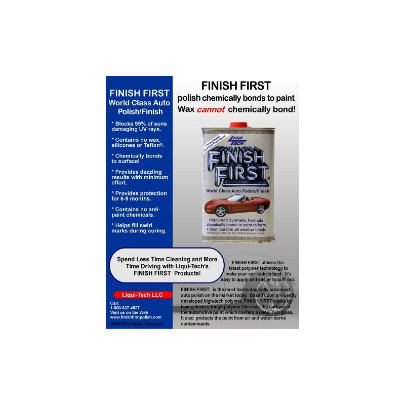 Liqui Tech Finish First Auto Polish (16 oz.)