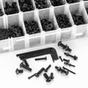 1414 Pieces M2 M3 M4 M5 Screws Set, Black Allen