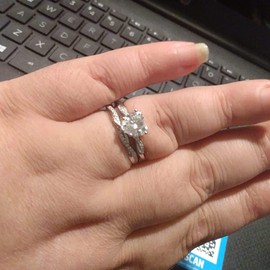 SISGEM Heart Cut Infinity Twist Engagement Rings Set for Women,1.84/2.84 CTW Moissanite Rings Sterling Silver Wedding Engagement Anniversary Bands Set Free Engraved