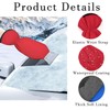 Ice Scraper with Gloves Thick Wool Gloves and Plastic Windshield