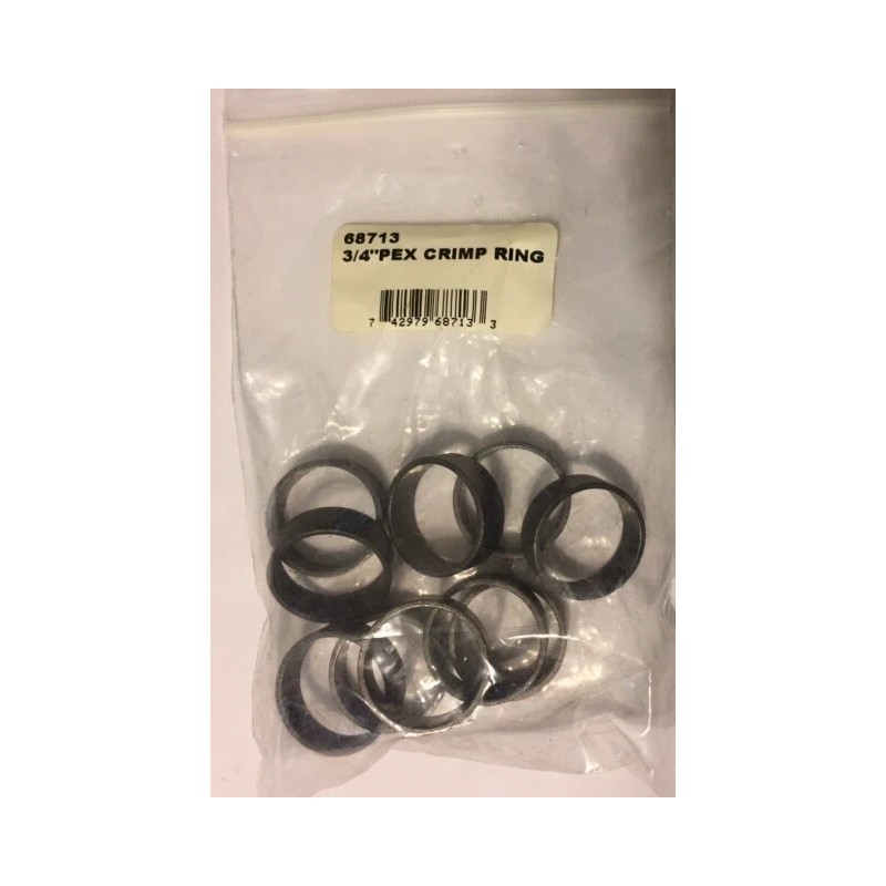 PEX NEW Pex (68713) 3/4" Crimp Rings (10 pk) FREE