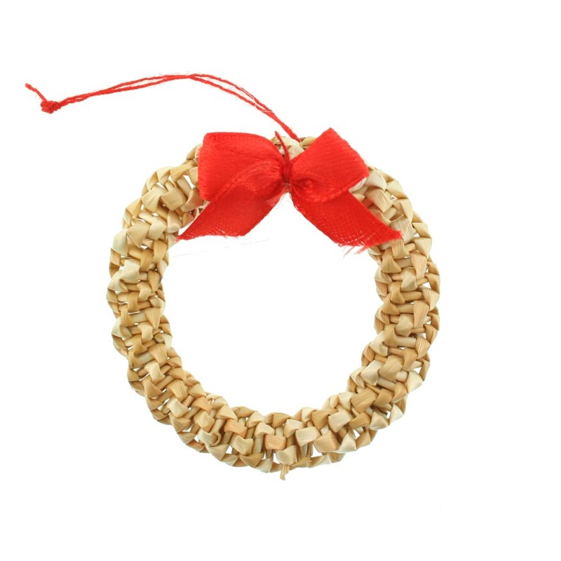 ScandinavianShoppe Straw Ornament Assortment - 48 pc, Natural