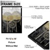 Fxojyvo 12x16 Picture Frame, Display Poster 8.5x11 with Mat or