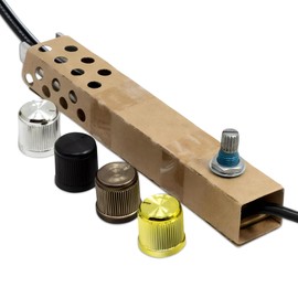 ZE-02 Floor Lamp Dimmer Switch Replacement Kit 500W 120VAC Inline Full Range Rotary Light Controller with 4 Turn Knobs for Floor Lamps, Torchiere Pole Lamps, Light Fixtures & DIY Projects