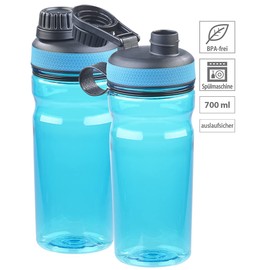 Speeron Camping Water Bottle: Set of 2 BPA Free Sports Water Bottles, 700 ml, Leak Proof, Blue (Water Bottle for Holder, Sports Drink Bottles, Cup Holder)