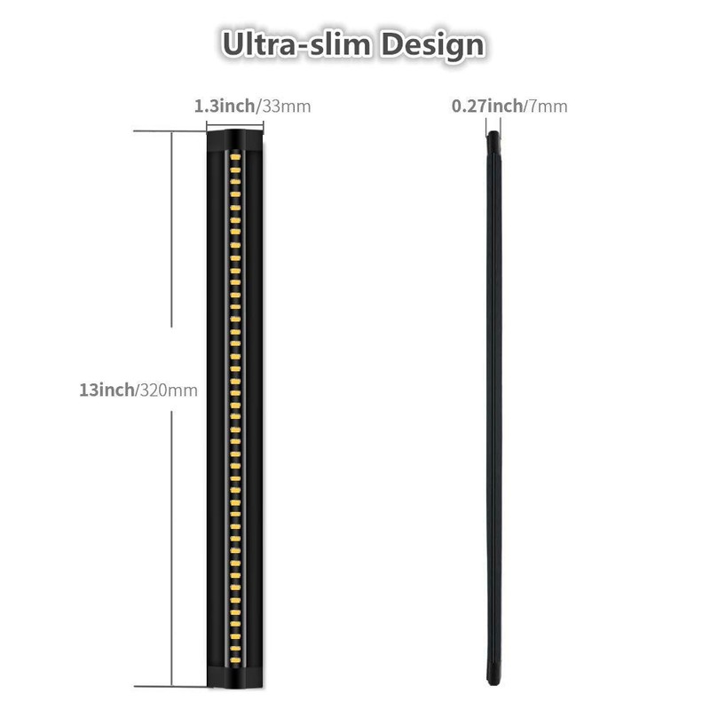 inShareplus LED Under Cabinet Lighting, Dimmable, Warm White 3500K, CRI90+,
