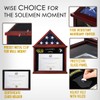 Flag Display Case for Folded 3'x5' Americian Flag with Certificate