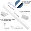 12" V-Shape Diffused LED Strip Light Bars Kit,Aluminum Channel Lights