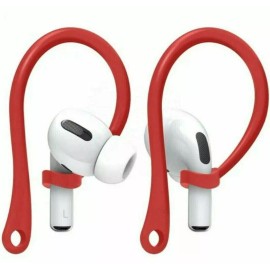 EEZ Silicone Sports Anti-lost Ear Hook For AirPods 1 2 3 4 Pro Strap Earhook Holder - Red