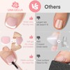 UNA GELLA French Press On Toe Nails Short 330Pcs Peach