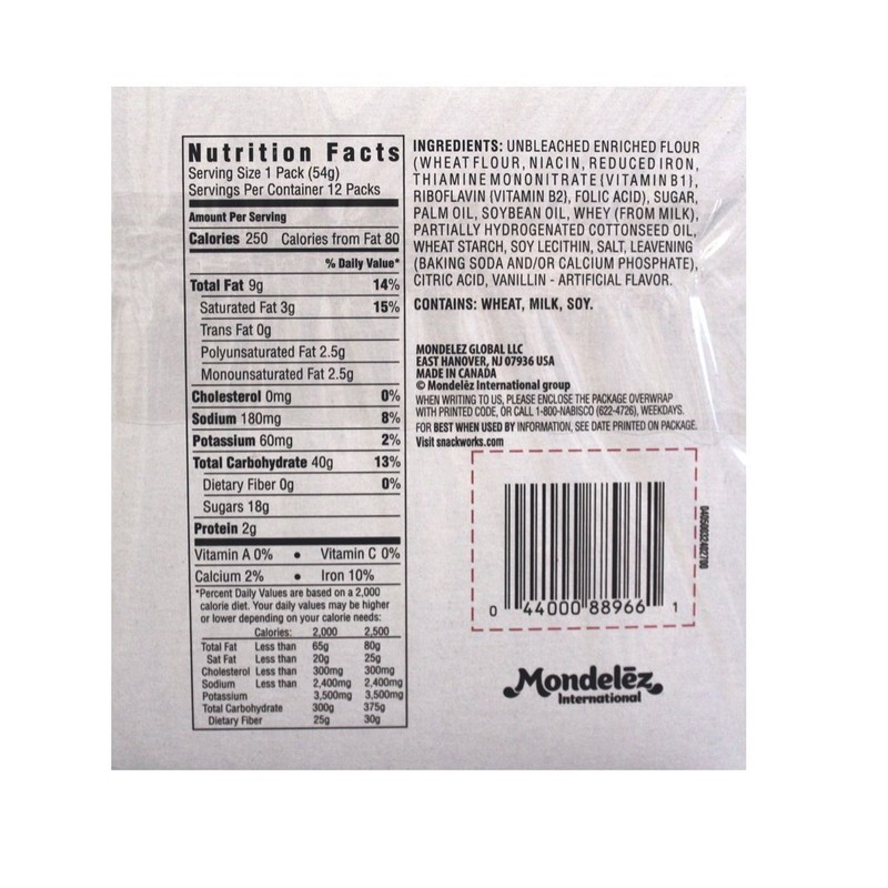 4 Boxes of 12 Packs Cameo Creme Sandwich Cookies (48