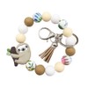 Fuqimanman2020 Sloth Keychain Cute Animal Sloth Silicon Bead Keychain for