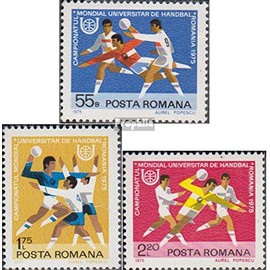 Prophila Collection Romania 3244-3246 (Complete Edition) Mint NH ** MNH 1975 Handball World Cup of Students (Stamps for Collectors) Ball Games without Football (Basketball/Handball/Baseball etc.)