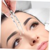 VICASKY 2pcs Long Eyebrow Precision Tweezers Stainless Steel Eyelid Massage