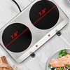 OVENTE Countertop Infrared Double Burner, 1500W Electric Hot Plate and