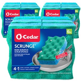 O-Cedar Multi-Use Scrunge Scrubber Sponge (Pack of 24)