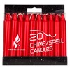 Mega Candles 20 pcs Unscented Red Exquisite Mini Taper Candle,