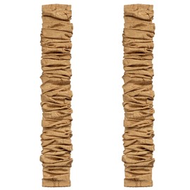 ELFCAB Fabric Cord Cover Chandelier Cord Cover & Chain Cover 2 Pack 6 Feet Use for Chandelier Lamps Pendant Lighting and Wires Easy to Install Fabric Cord Covers Brown Dark Tan