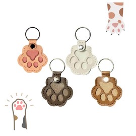 4 pack-Cat and dog hair keychain hanger creative pet cat and dog hair decoration for pet owners to collect and commemorate.